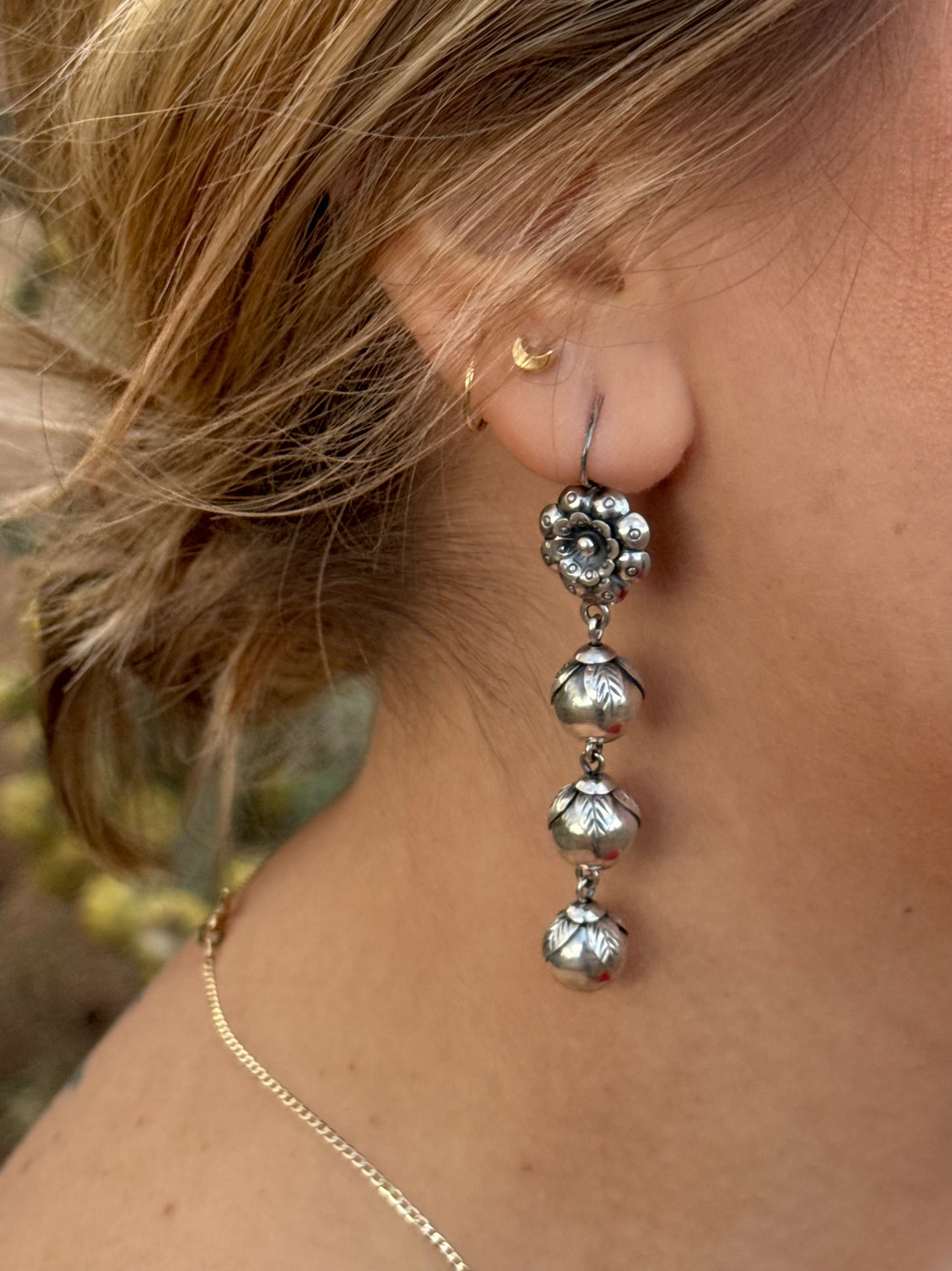 Gotas de Lluvia Silver Earrings