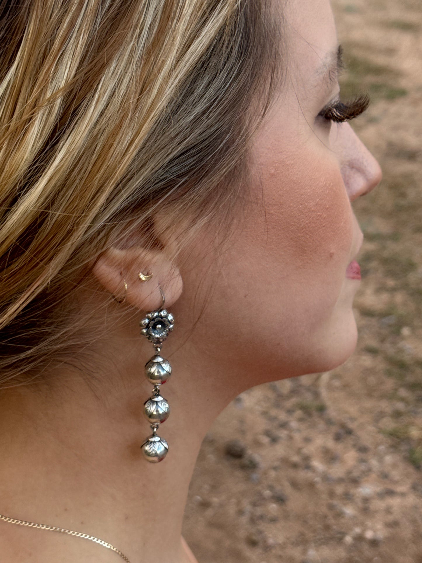 Gotas de Lluvia Silver Earrings
