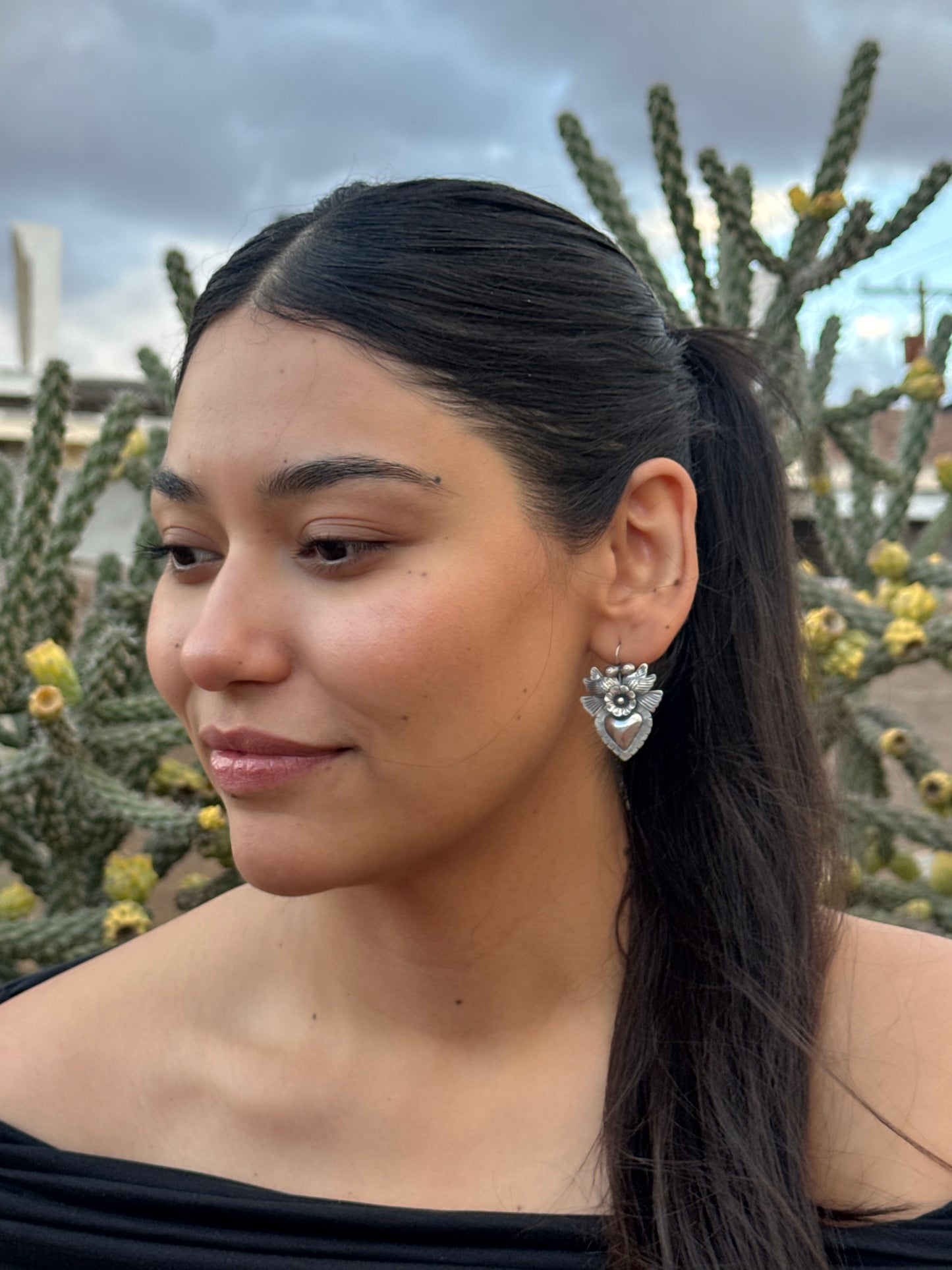 Amor Silver Earrings